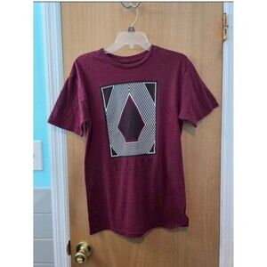 Volcom Men's Maroon Graphic Short-Sleeve Tee
